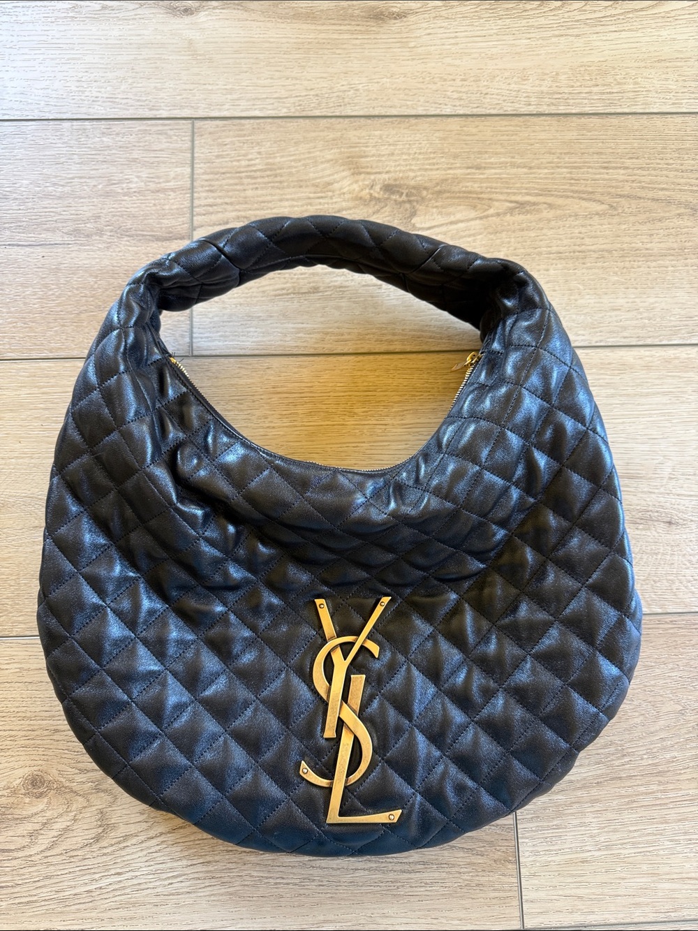 YSL ICARE Logo Hobo shoulder  handbag XL